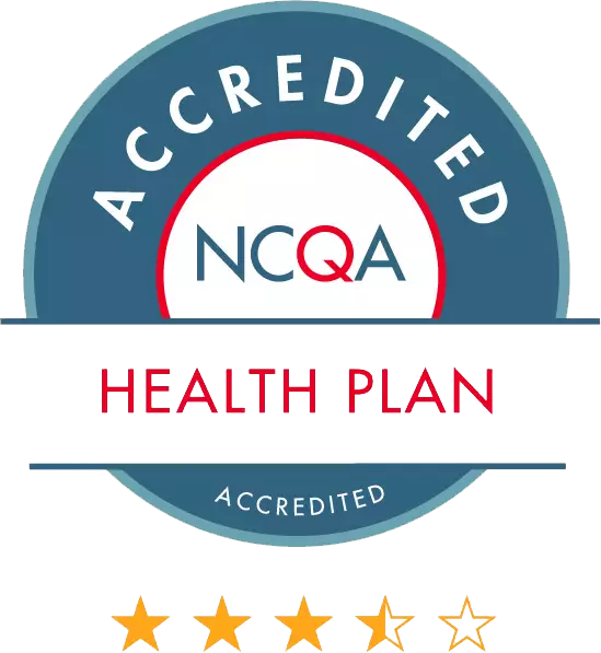 Accredited NCQA Health plan 3.5 Stars
